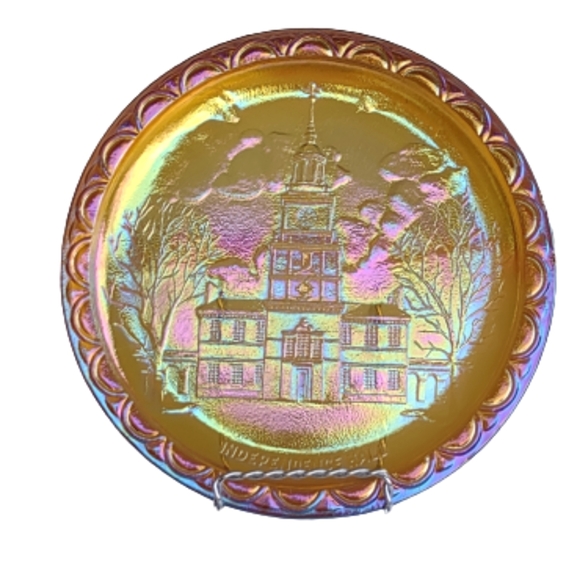 Vintage Indiana Carnival Glass Plate. - Picture 1 of 8